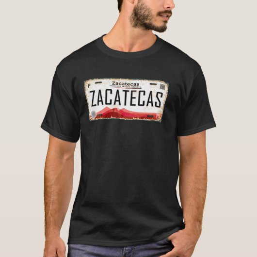 サカテカス メキシコ ナンバープレート Tシャツ (正面)