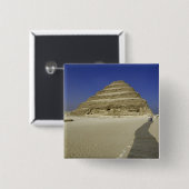 サカラの階段ピラミッド、最も古い 缶バッジ (正面&裏面)