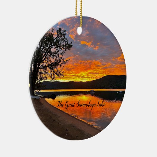 サカンダガ素晴らしレイクセラミックオーナメント セラミックオーナメント (右)