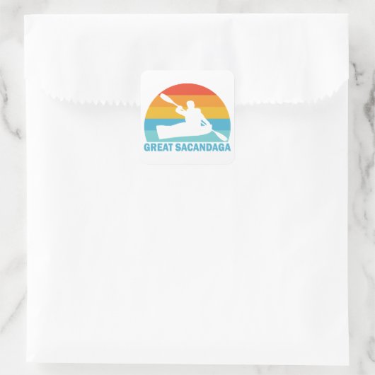 サカンダガ素晴らしレイクニューヨークカヤック スクエアシール (バッグ)