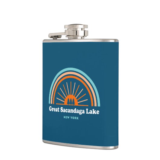 サカンダガ素晴らしレイクニューヨークレインボー フラスク (左)