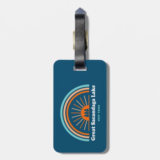 サカンダガ素晴らしレイクニューヨークレインボー ラゲッジタグ (裏面縦)