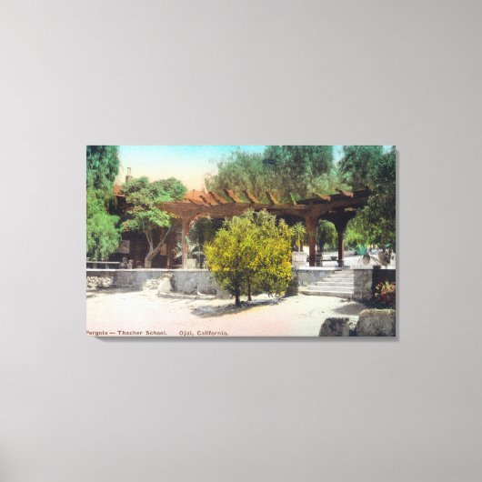 サカースクールペルゴラビューオジャイ， CA キャンバスプリント (正面)