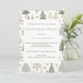 サガエレガントグリモダンンクリスマスツリー 招待状 (スタンド正面)