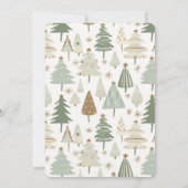 サガエレガントグリモダンンクリスマスツリー 招待状 (裏面)