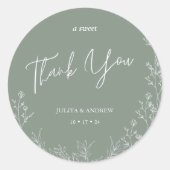 サガシンプルグリー結婚ンズ ラウンドシール (正面)