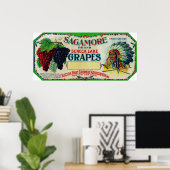 サガモアグレープラベルヘクター， NY ポスター (ホームオフィス)