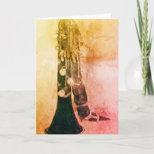 サガリードッググリーティングカード カード (正面)