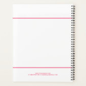 サキソフォンイラストレーションインゴールデングリッター質感 プランナー手帳 (裏面)