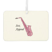 サキソフォン空気清浄機 カーエアーフレッシュナー (裏面)