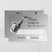 サキソフォン銀反応 出欠カード (正面/裏面)