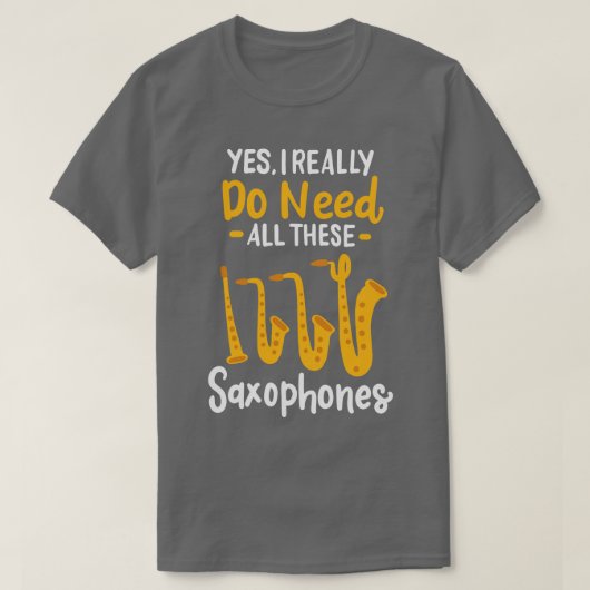 サキソフォーンタイプ3 Tシャツ (デザイン正面)