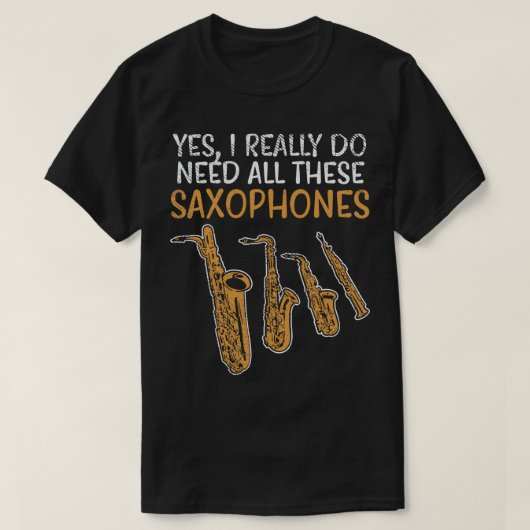 サキソフォーンタイプ4 Tシャツ (デザイン正面)