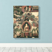 サキムニ仏生活 キャンバスプリント (インサイチュ (ウッドフロア))