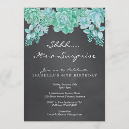 サキュクレンツ黒板サプライズパーティの招待状 招待状