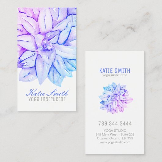 サキュクレントヨガインストラクター名刺 名刺 (正面/裏面)