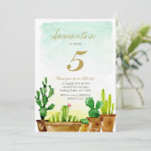 サキュクレント誕生日パーティーの招待 招待状 (スタンド正面)