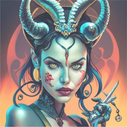 サキュバエビル シール (正面)