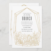 サキュレントテラリウムブルンチ/パーティの招待状 招待状 (正面/裏面)