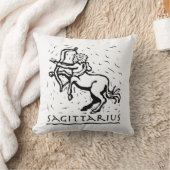 サギタリウス誕生日占星術の年〔占星術の〕十二宮図標識 クッション (ブランケット)