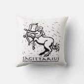 サギタリウス誕生日占星術の年〔占星術の〕十二宮図標識 クッション (裏面)