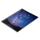 サギタリス |〔占星術の〕十二宮図パーソナライズされた星座 ノートブック (左側)