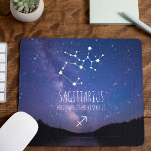 サギタリス 〔占星術の〕十二宮図パーソナライズされた星座 マウスパッド
