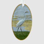 サギ湖の鳥 オーナメント (正面)