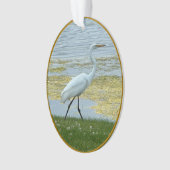 サギ湖の鳥 オーナメント (正面)