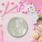 サギ紙皿の雪の結晶 ペーパープレート (パーティー)