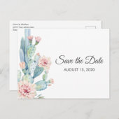 サクсテンと多肉性。ボモダンタニカル日付を保存 ポストカード (正面/裏面)