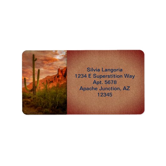 サクアロカボス迷信マウンテンサンセット ラベル (正面)