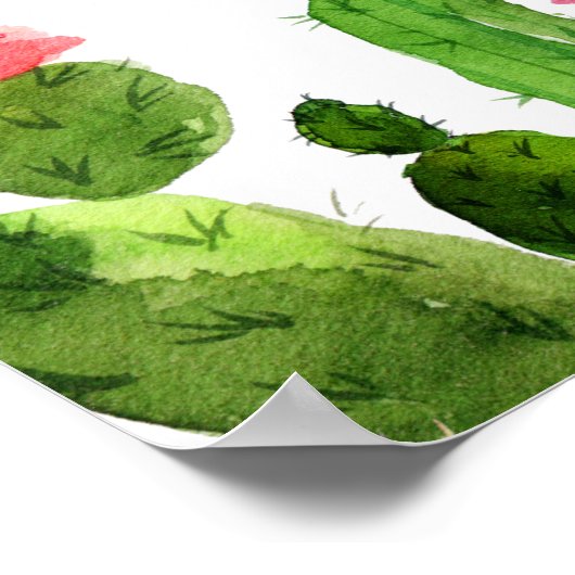 サクエレガントス庭園の結婚式ウェルカムサイン ポスター (角)