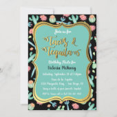 サクカラフルチュスタコス&テキーラ誕生日フィエスタ 招待状 (正面)