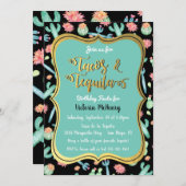 サクカラフルチュスタコス&テキーラ誕生日フィエスタ 招待状 (正面/裏面)