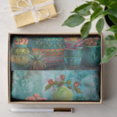 サクカラフルテンと多肉の切り離し 薄葉紙 (ギフト)