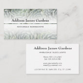 サククレントモダンガーデングリーンボタニカル子供部屋 名刺 (正面/裏面)