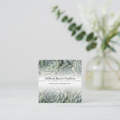 サククレンモダントガーデン子供部屋グリーン植物学 スクエア名刺 (スタンド正面)