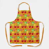 サクサクしたサクサクのサラダオレンジ エプロン (正面)