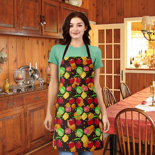 サクサクしたサクサクのサラダブラウン エプロン