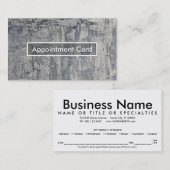 サクサクした食感のアポイントメントリマインダー 予約カード (正面/裏面)