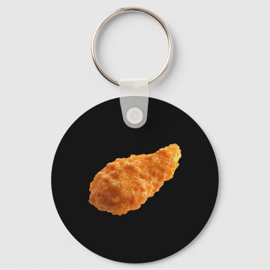 サクサクチキンテンダー 冗談の食べ物 ナゲット好き キーホルダー (正面)