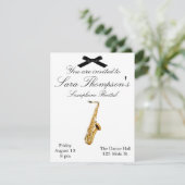 サクサフォンリサイタル招待状 招待状 (スタンド正面)