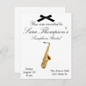 サクサフォンリサイタル招待状 招待状 (正面/裏面)