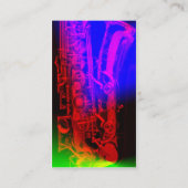 サクスホーン奏者の名刺 名刺 (裏面)