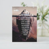 サクセスアイスバーグダーク サンキューカード (スタンド正面)