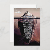 サクセスアイスバーグダーク サンキューカード (正面/裏面)