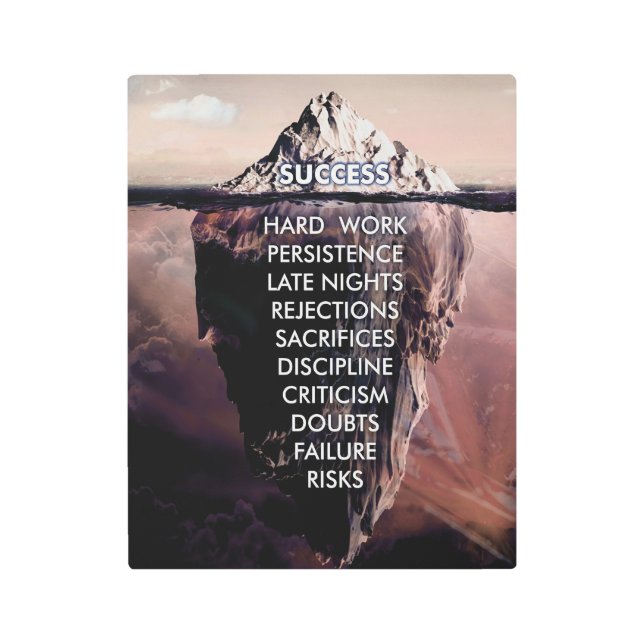 サクセスアイスバーグダーク メタルプリント (正面)