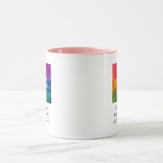 サクセスドリーム信じ達成カスタム文字引用文 マグカップ (中央)