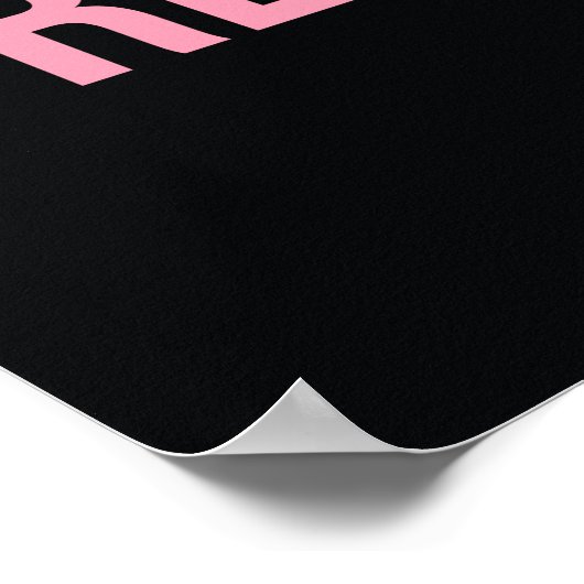 サクセスリベンジ感動的引用文ブラックピンク ポスター (角)